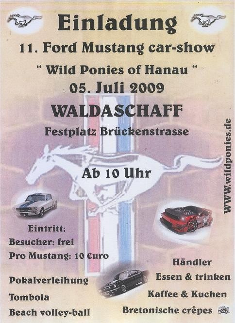 11. Ford Mustang Car Show der Wild Ponies of Hanau