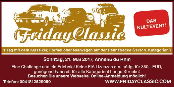 Friday Classic - Freies Fahren auf der Rennstrecke Anneau du Rhin, Elsass