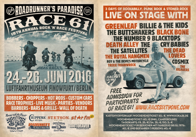 Roadrunner's Paradise Race 61 Festival 2016