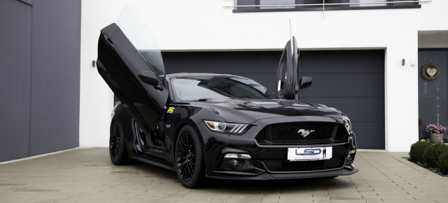 Weltpremiere auf der Essen Motor Show:: LamboStyleDoors für den neuen Ford Mustang!
