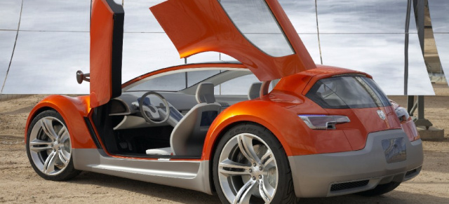 Operation Null Emission: Außen Orange und Innen "Grün": Dodge ZEO Concept Car