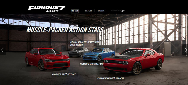 Viele Amerikanische Autos im Film: Fast and Furious 7 - ab April im Kino