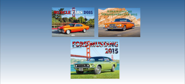 Heel-Kalender für US-Car Fans: Monatskalender mit amerikanischen Autos