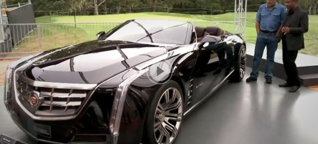 Video: TV-Moderator Jay Leno trifft Cadillac Ciel: Autonarr besichtigt Cadillacs neuestes Konzeptfahrzeug