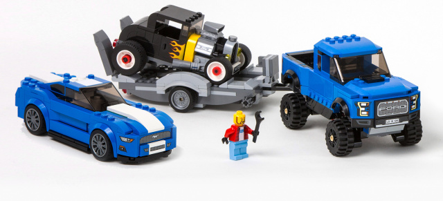 Ford und LEGO "Speed Champions": Ford Mustang und F-150 Raptor als LEGO Bausätze