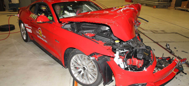 EuroNCAP Crashtest: Ford Mustang jetzt mit drei Sternen