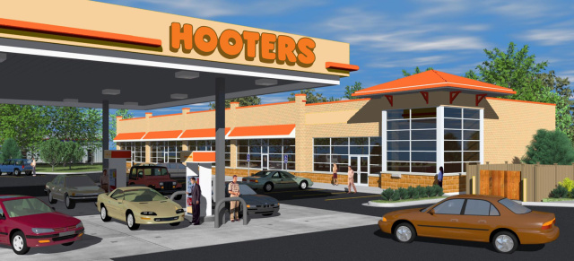 Car Wash statt Chicken Wings: "Hooters" bekommt eigene Tankstellen-Kette 