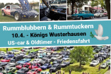 US Car & Oldtimerkorso "Rummblubbern für Frieden & Toleranz" | Sonntag, 10. Juli 2022
