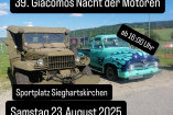 Giacomos Nacht der Motoren | Samstag, 23. August 2025