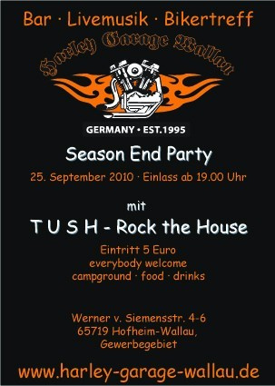25.09. Season End Party/ US Car u. Harley Garage Wallau
