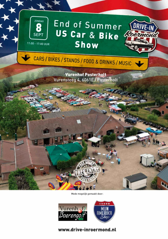 End of Summer US Car & Bike Show Posterholt