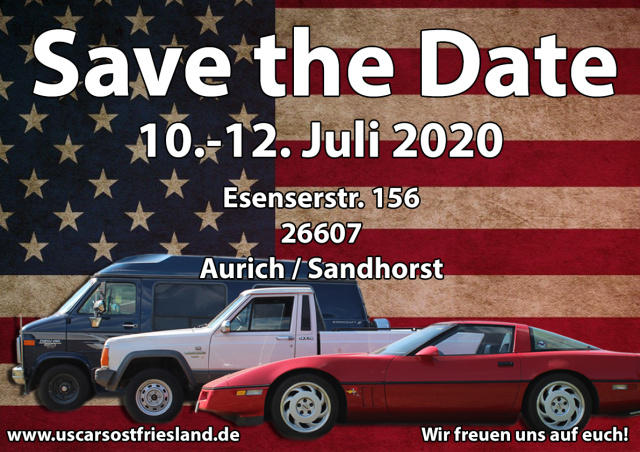 ABGESAGT 16. US Car und Van Treffen von US Cars Ostfriesland e.V.