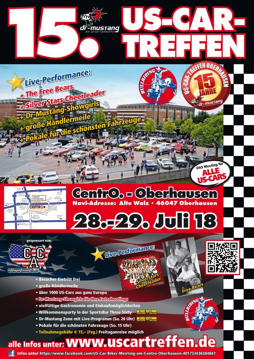 15.US Car Treffen am CentrO | Samstag, 28. Juli 2018 | CentrO
