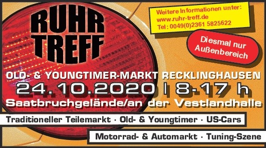 ABGESAGT Ruhr Treff Old & Youngtimer Markt