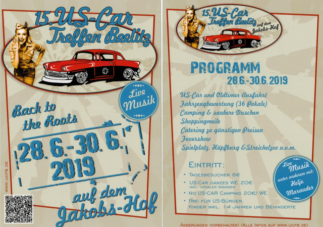 15. US-Car-Treffen  "Back to the Roots"