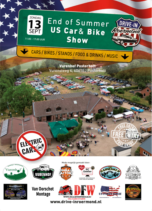 3. End Of Summer US Car & Bike Show Posterholt (NL)