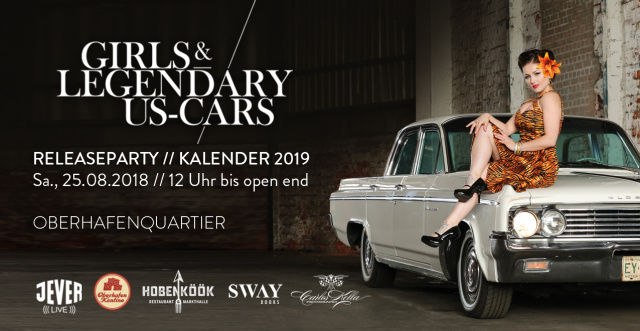 Girls & legendary US-Cars 2019 | Kalender-Releaseparty