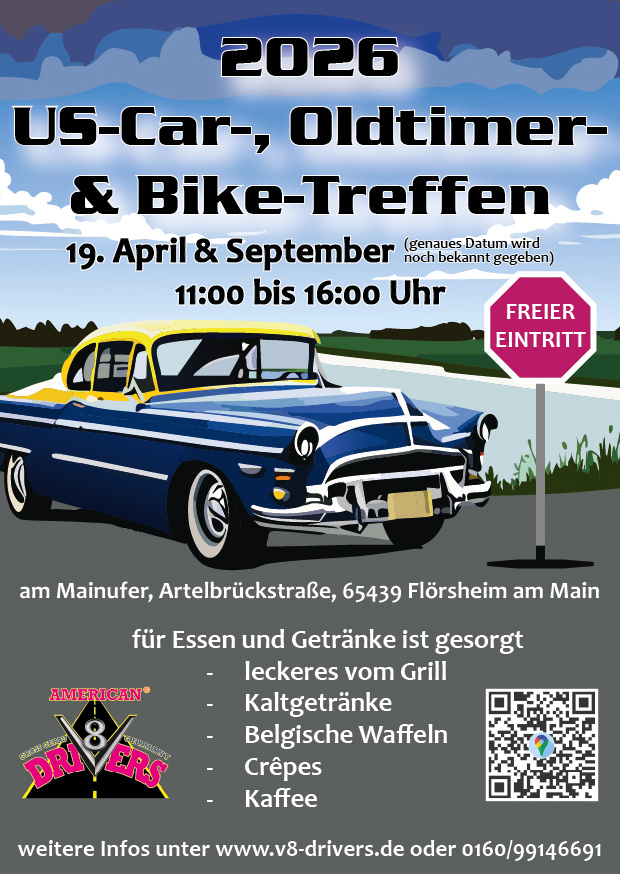 US-Car / Oldtimer und Bike Treffen in Flörsheim am Main