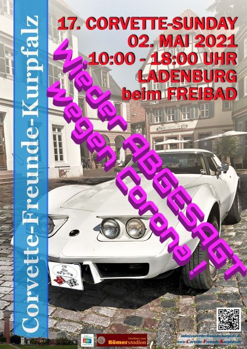 ABGESAGT 17. Corvette Sunday der Corvette-Freunde-Kurpfalz