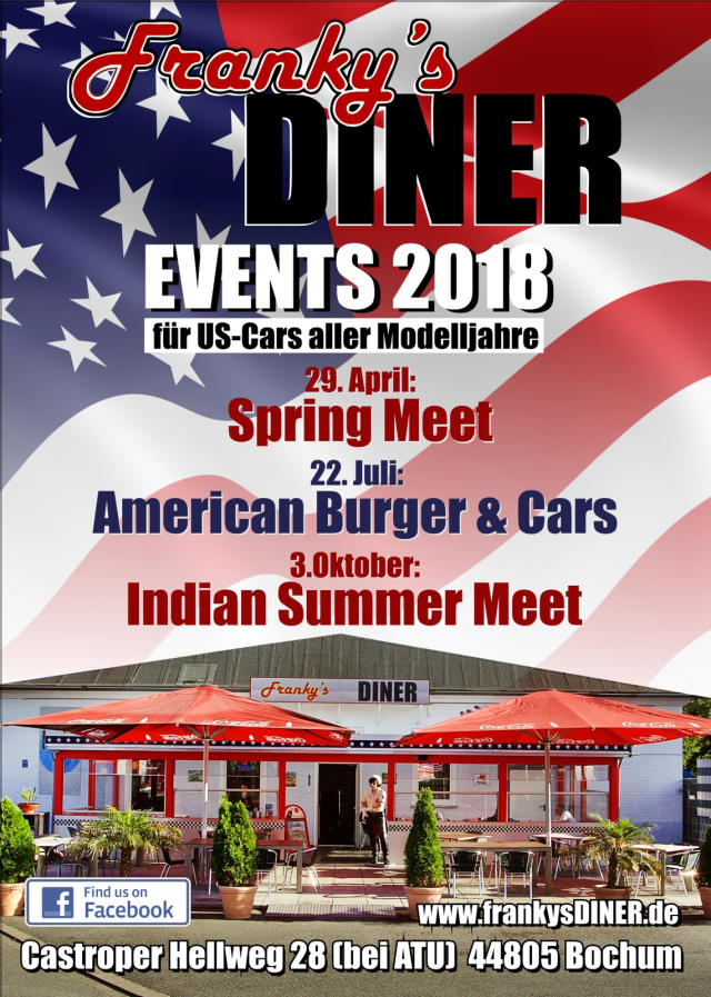 Spring Meet - US Car Saisoneröffnung am Franky's DINER