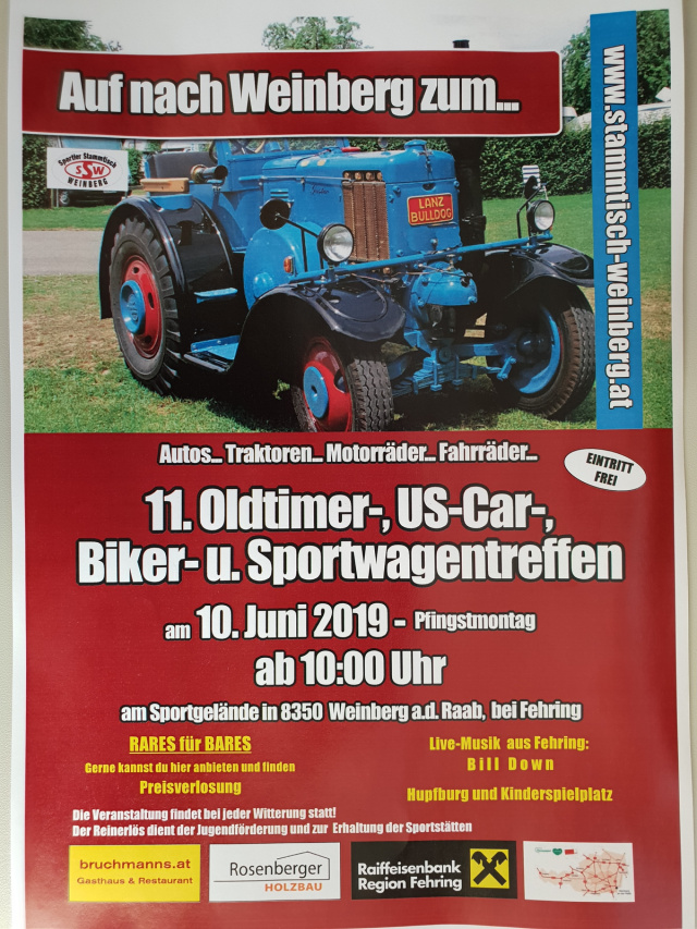 11. Oldtimer-, US Car-, Biker- & Sportwagentreffen