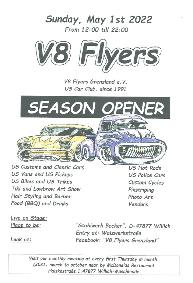 9. Season Opener der V8 Flyers