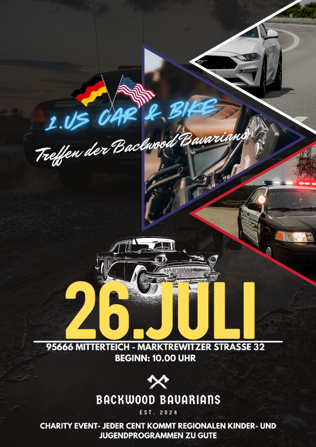 Backwood Bavarians US Car & Bike Show – Charity Event!