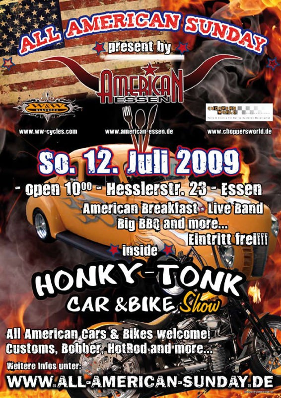 All American Sunday Honky Tonk Car & Bike Show