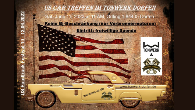 US Car Treffen der Old Steel Cruisers Landshut Osc-La