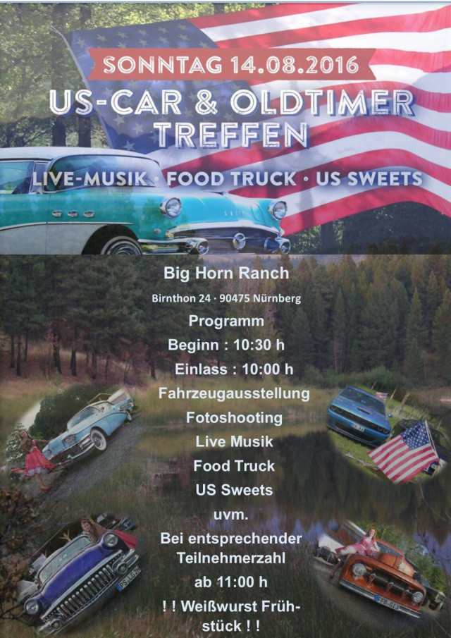 US Car und Oldtimer Meeting auf der Big Horn Ranch