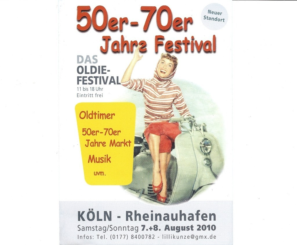 50er-70er Jahre-Festival | Samstag, 7. August 2010 | // Köln | Termin