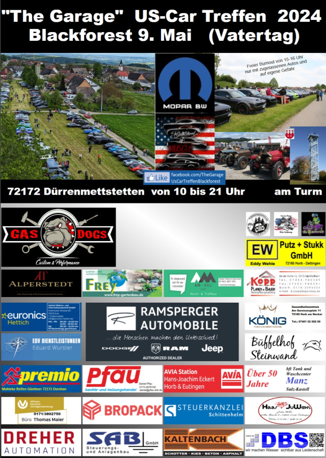 The Garage US-Car Treffen Blackforest 2024