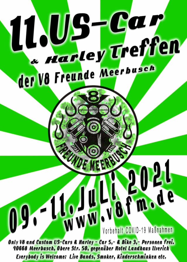 ABGESAGT 11. US-Car & Harley Treffen V8 Freunde Meerbusch