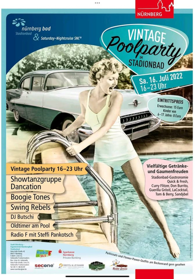 Vintage Pool-Party