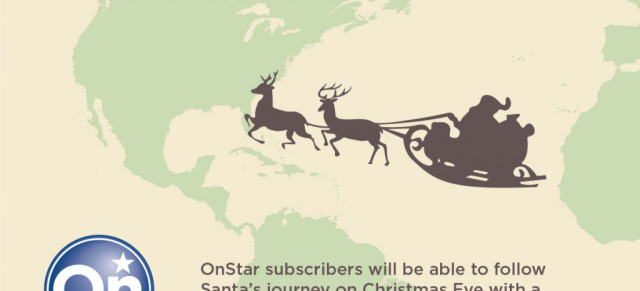 Wo ist der Weihnachtsmann? OnStar zeigt es den Kindern!: Santa Seeker! Der aktuelle Status wird auf Knopfdruck angezeigt