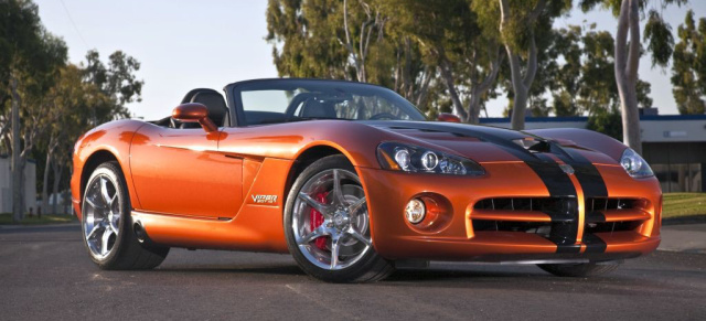 Dodge feiert letztes Produktionsjahr der Viper mit Sondermodellen: Amerikanischer Supersportwagen geht in die letzte Runde