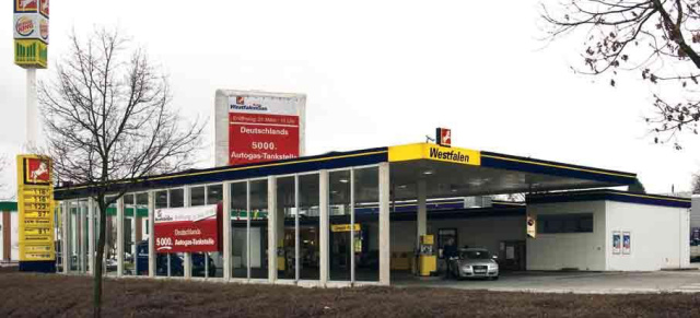 5.000ste Autogas-Tankstelle eröffnet: Westfalen setzt auf Autogas