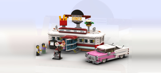 Neu von LEGO:: 1950s Diner Bausteine Set