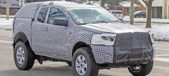 Erste Erlkönig Bilder von neuem amerikanischen Pickup: 2021er Ford Compact Pickup Prototyp