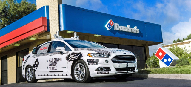 Hallo Pizza!: Ford und Domino's Pizza erproben Auslieferung mit autonomen Fahrzeugen