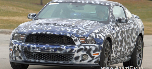 Erste Spy Shots des 2013 Ford Mustang Shelby GT500: Camaro ZL1-Gegner kommt mit rund 630 PS