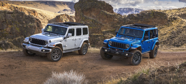 Der Geländewagen bekommt ein Facelifting und mehr: Die Marke Jeep stellt den neuen 2024er Wrangler vor