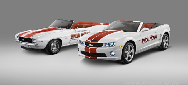 Chevrolet und Indy 500-Rennen feiern 100 Jahre gemeinsamer Geschichte / mit Wallpaper !!!: Die Brüder Louis, Arthur und Gaston Chevrolet nahmen an den frühen Indy 500-Rennen teil  - 2011 eröffnet ein Camaro Supersport Cabrio als 22. Chevrolet Pace Car das legendäre Rennen 