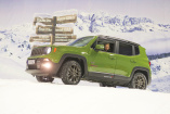 Aufwärts mit Kumho: Winter-Testfahrt mit Jeep® Renegade in der Skihalle Neuss
