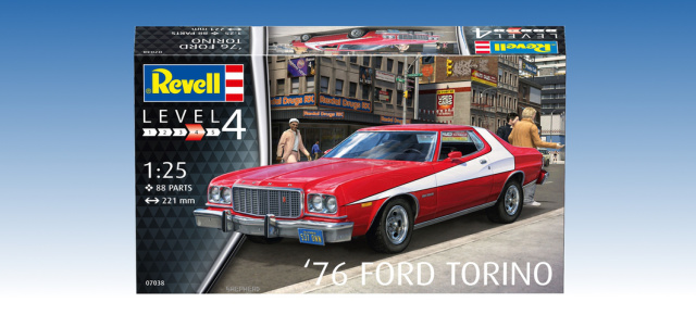 Neu von Revell: 1976 Ford Torino „Starsky & Hutch“ Modellauto