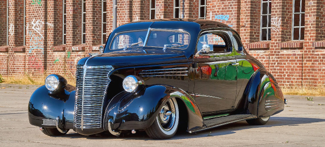 1938er Chevrolet Business Coupé: Custom a l'Art Deco