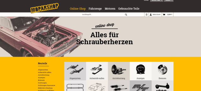 Mopar-Only: Neuer ONLINE-MoparShop