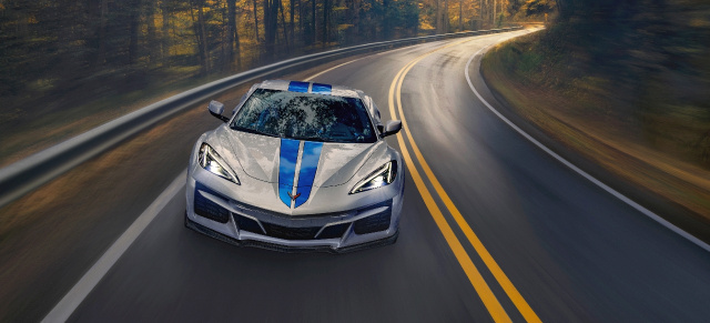 Weltpremiere zum 70. Geburtstag der Corvette: Die erste elektrifizierte Corvette: 2024er Chevrolet Corvette E-Ray debütiert