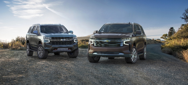 Neue Full-Size SUVs: Chevrolet stellt 2021er Tahoe und Suburban vor