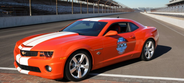 2010er Indianapolis 500 Pace Car ist wieder ein Camaro SS: US-Car führt erneut das Feld der Renn-Boliden an